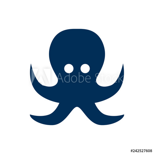 500x500 Isolated Octopus Icon Symbol On Clean Background Vector Devilfish