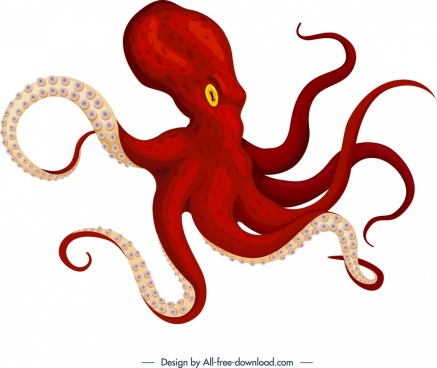 437x368 Octopus Free Vector Download
