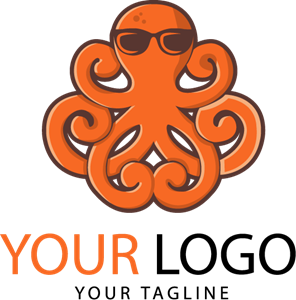 296x300 Octopus Health And Fitness Mascot Logo Vector