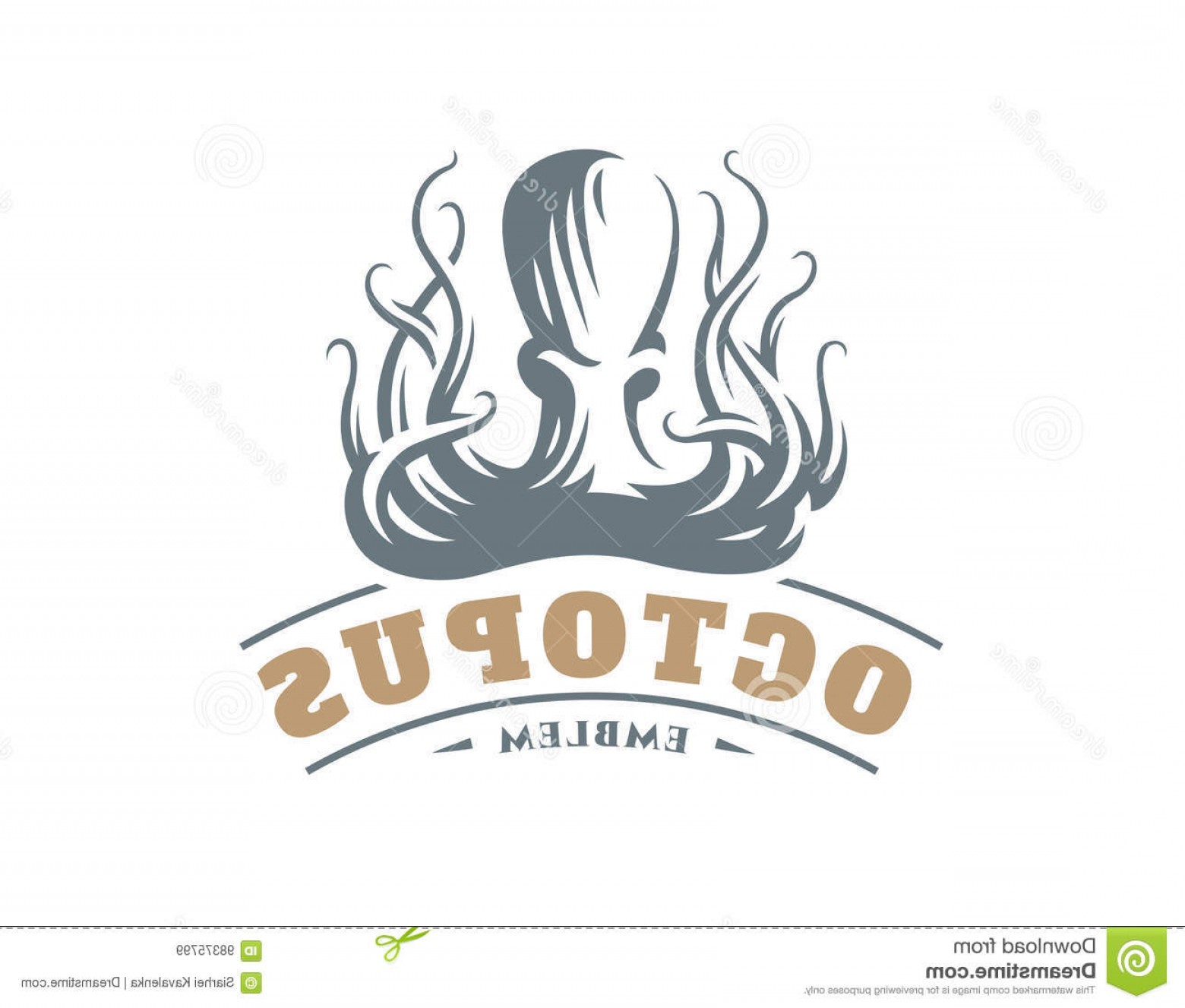 1560x1327 Stock Illustration Octopus Logo Vector Illustration Emblem Design