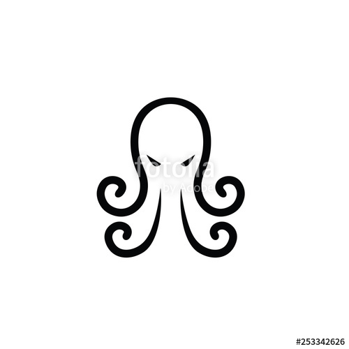 500x500 Octopus Icon Logo Vector Stock Image And Royalty Free Vector