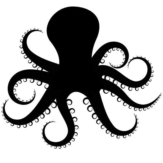 Octopus Silhouette 550x550 Octopus Silhouette