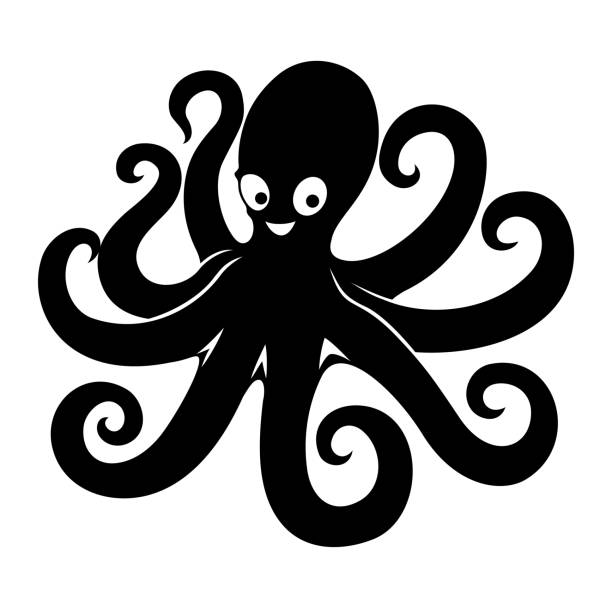 Octopus Silhouette Clipart 612x612 Octopus Silhouette Clipart