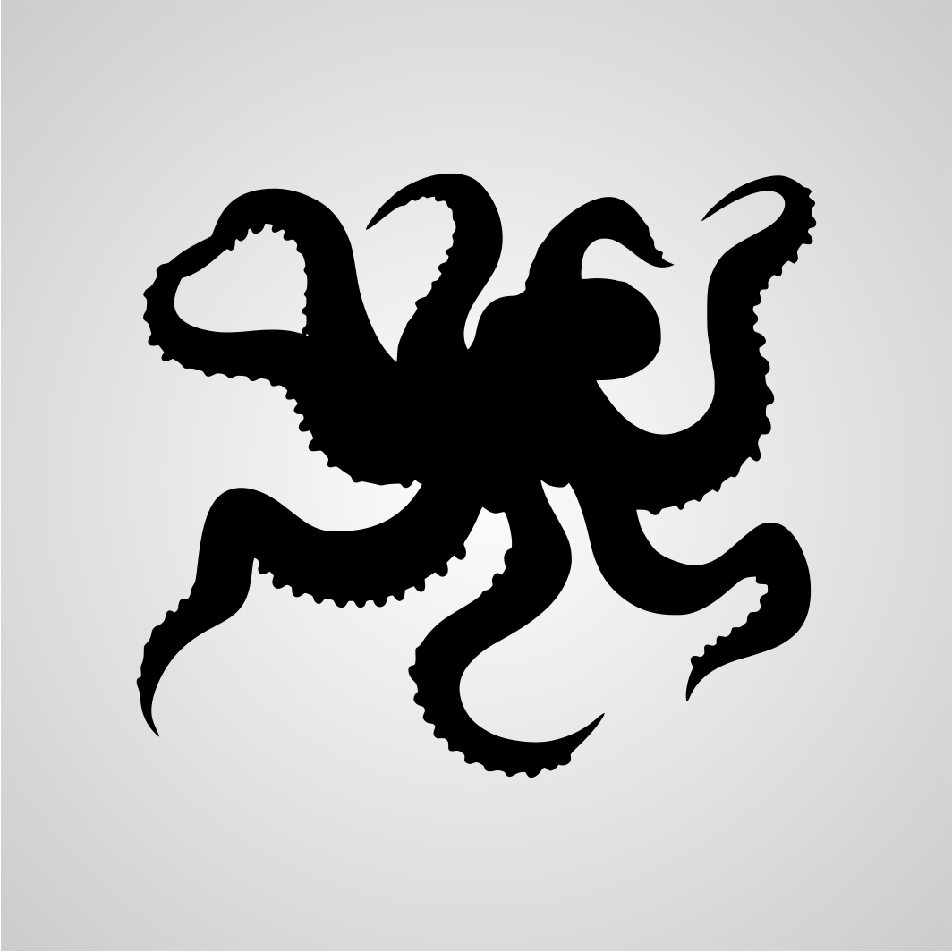 Octopus Silhouette Vector Imomia 1064x1064 Octopus Silhouette Vector Imomia