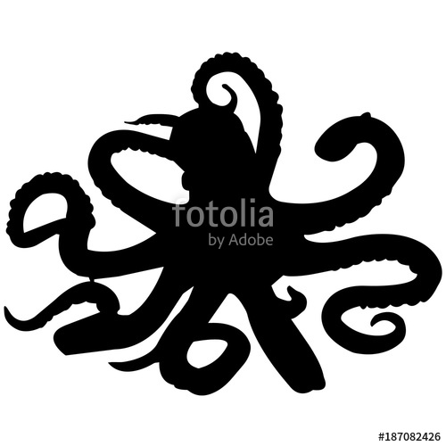 Octopus Silhouette Vector Graphics Stock Image And Royalty Free 500x500 Octopus Silhouette Vector Graphics Stock Image And Royalty Free