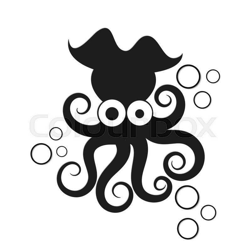 Silhouette Of An Octopus On Light Background Logo Design 800x800 Silhouette Of An Octopus On Light Background Logo Design