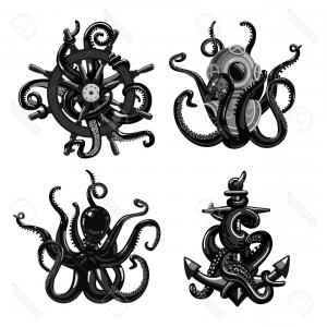 300x300 Octopus Capitalist Smoking Cigar In Top Hat With Bag Of Money