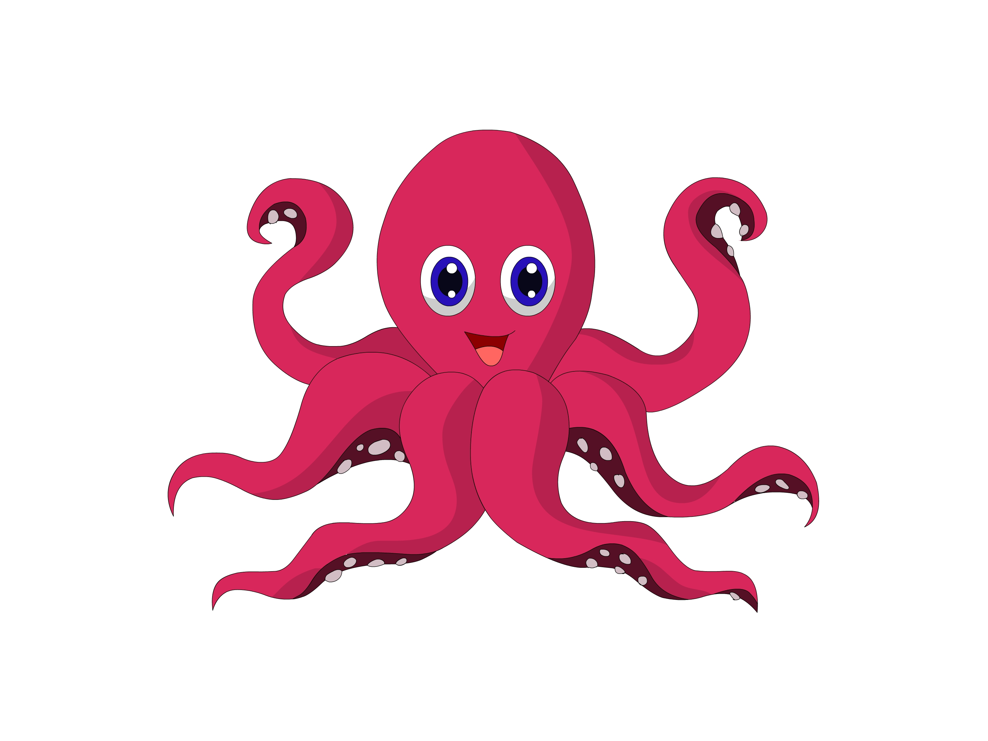 3200x2400 Clipart Octopus Vector Clip For Free Download And Use Images