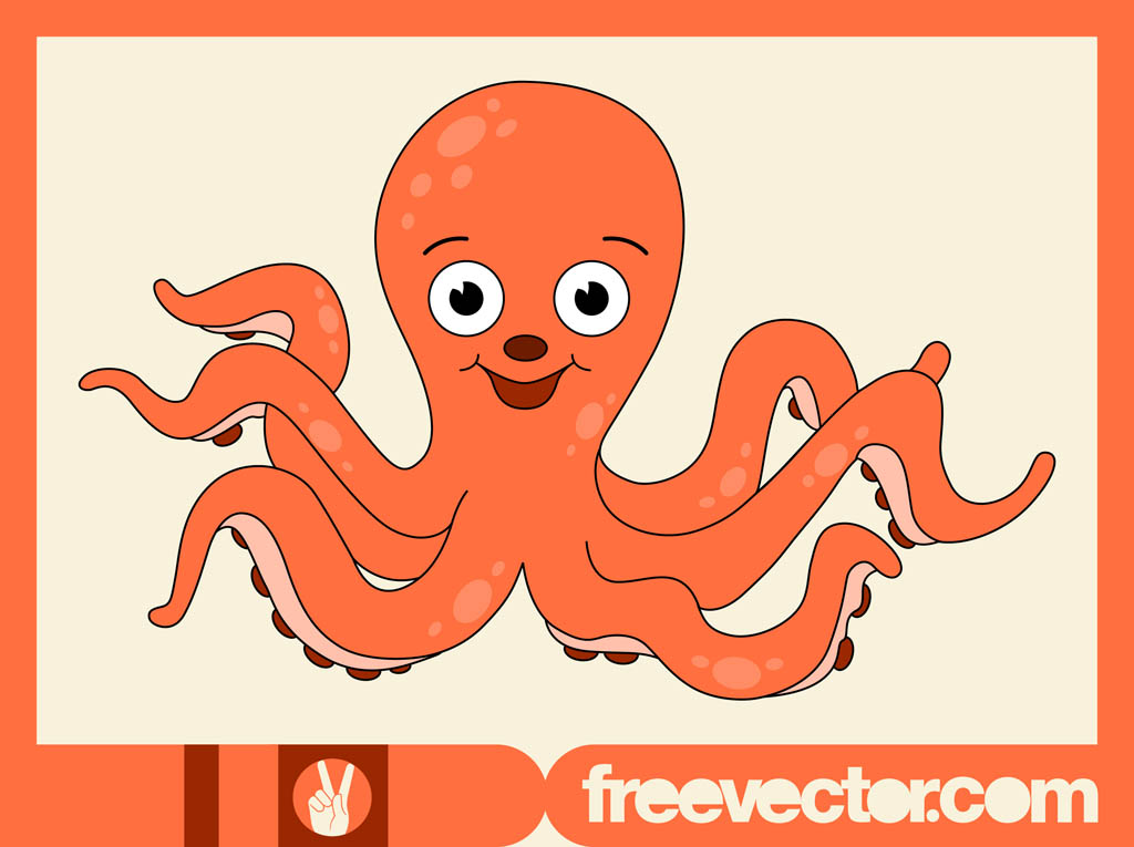1024x765 Cartoon Octopus Vector Art Graphics