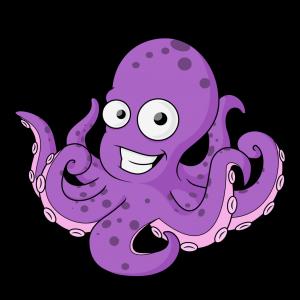 300x300 Free Cartoon Octopus Clip Art Vector Catchsplace