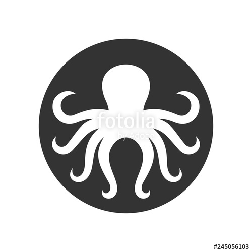 500x500 Octopus Vector Logo Stock Image And Royalty Free Vector