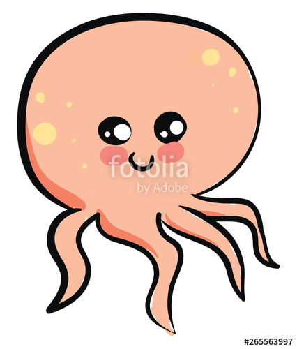 426x500 Emoji Of A Cute Octopus Vector Or Color Illustration Stock Image