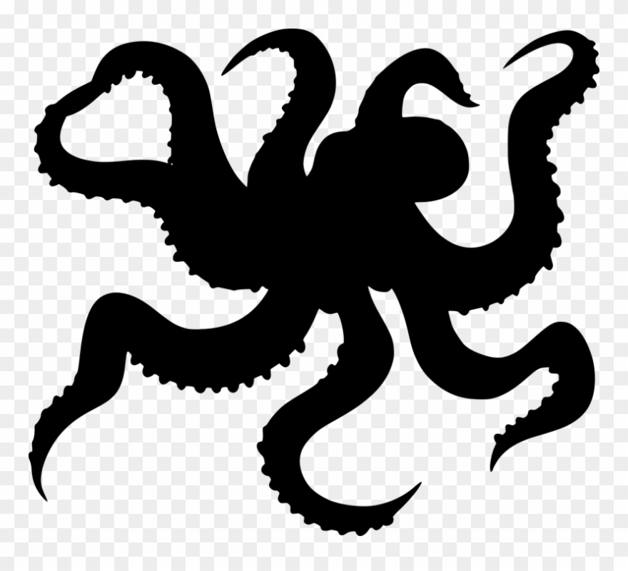 880x800 Free Photo Silhouette Octopus Tentacles Octopus Vector