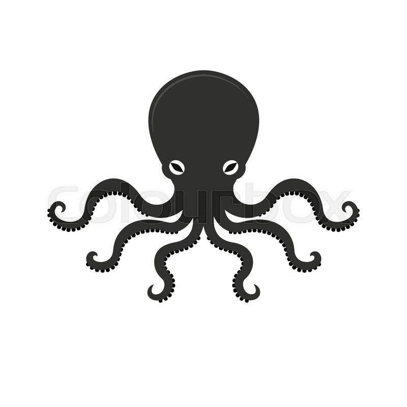 800x800 Big Octopus Vector Illusrtation, Sea Stock Vector Colourbox