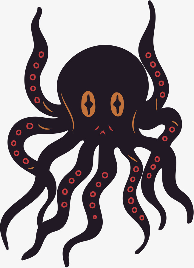 650x898 Black Octopus Octopus Black Vector Octopus Vector Vector Png Png