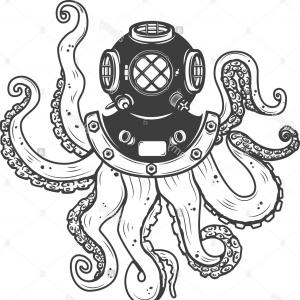 300x300 Photostock Vector Octopus Vector Illustration Cartoon Style