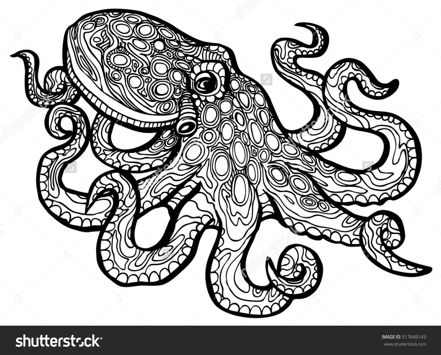 1500x1209 Stylized Octopus