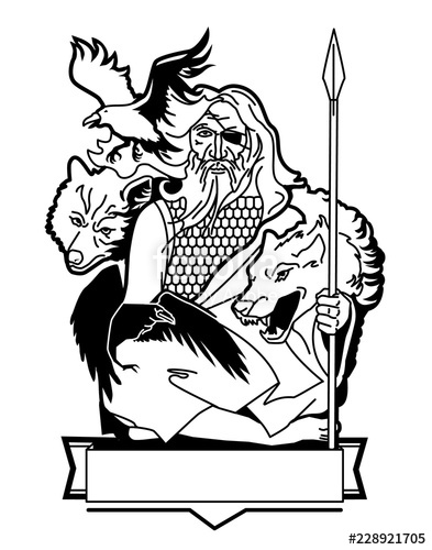 393x500 Odin Logo Mascot Emblem Stock Image And Royalty Free Vector