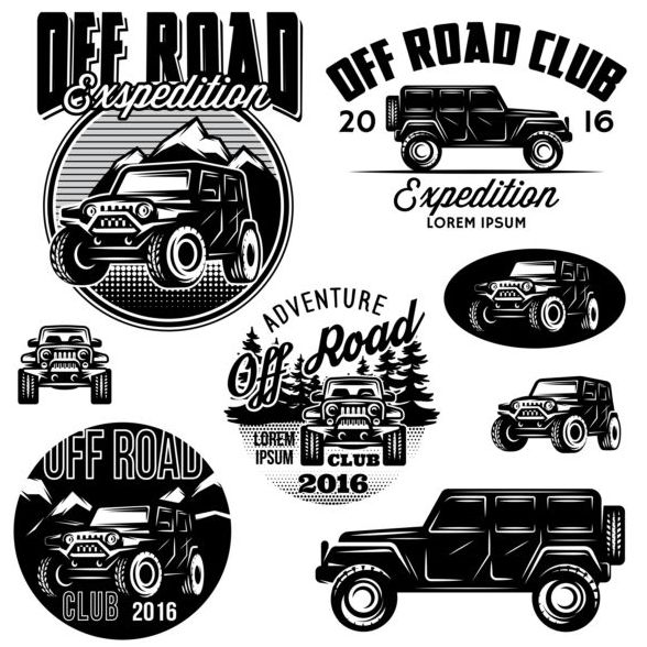 588x588 Off Road Club Logos Creative Vector Free Download