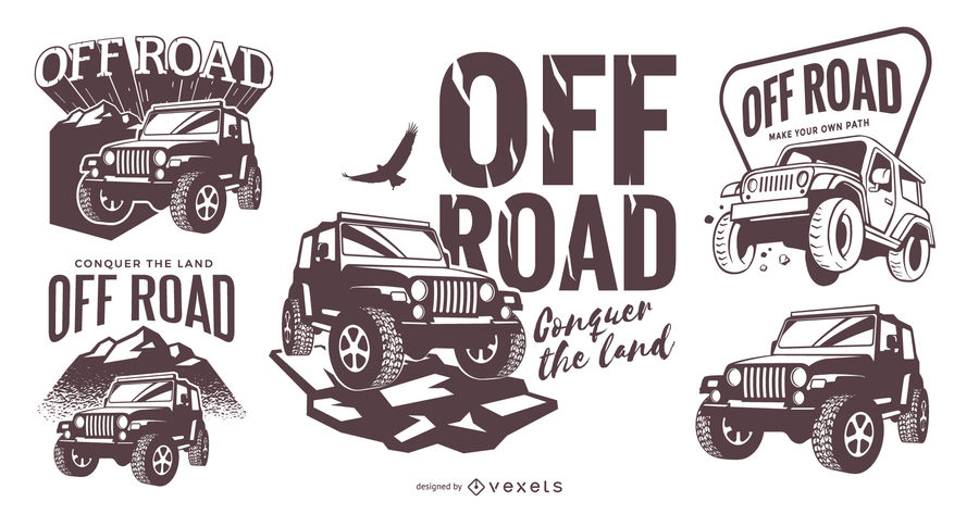 900x473 Off Road Logo Template Set
