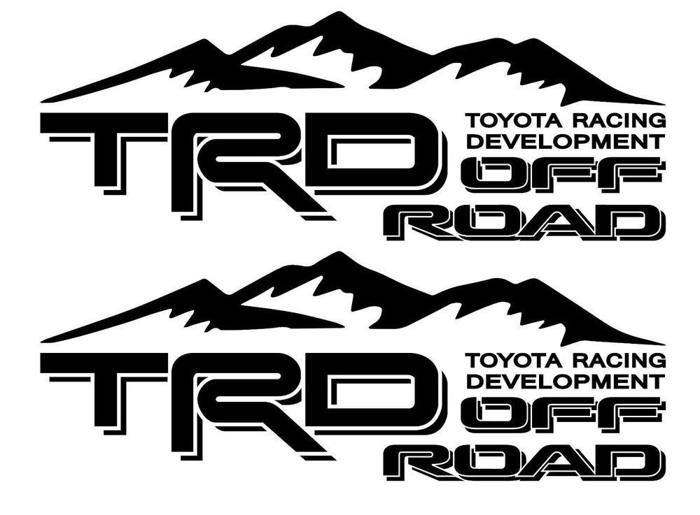 1000x737 Trd Off Road Toyota Racing Development Decal Sticker Tacoma
