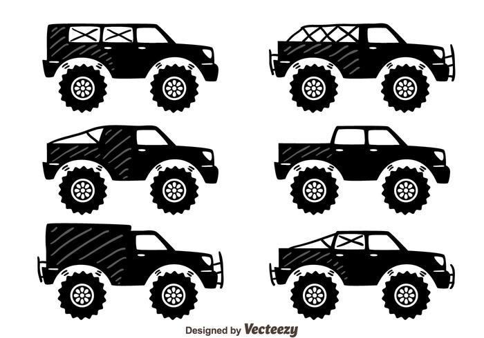 700x490 Offroad Suv Car Collection Vector
