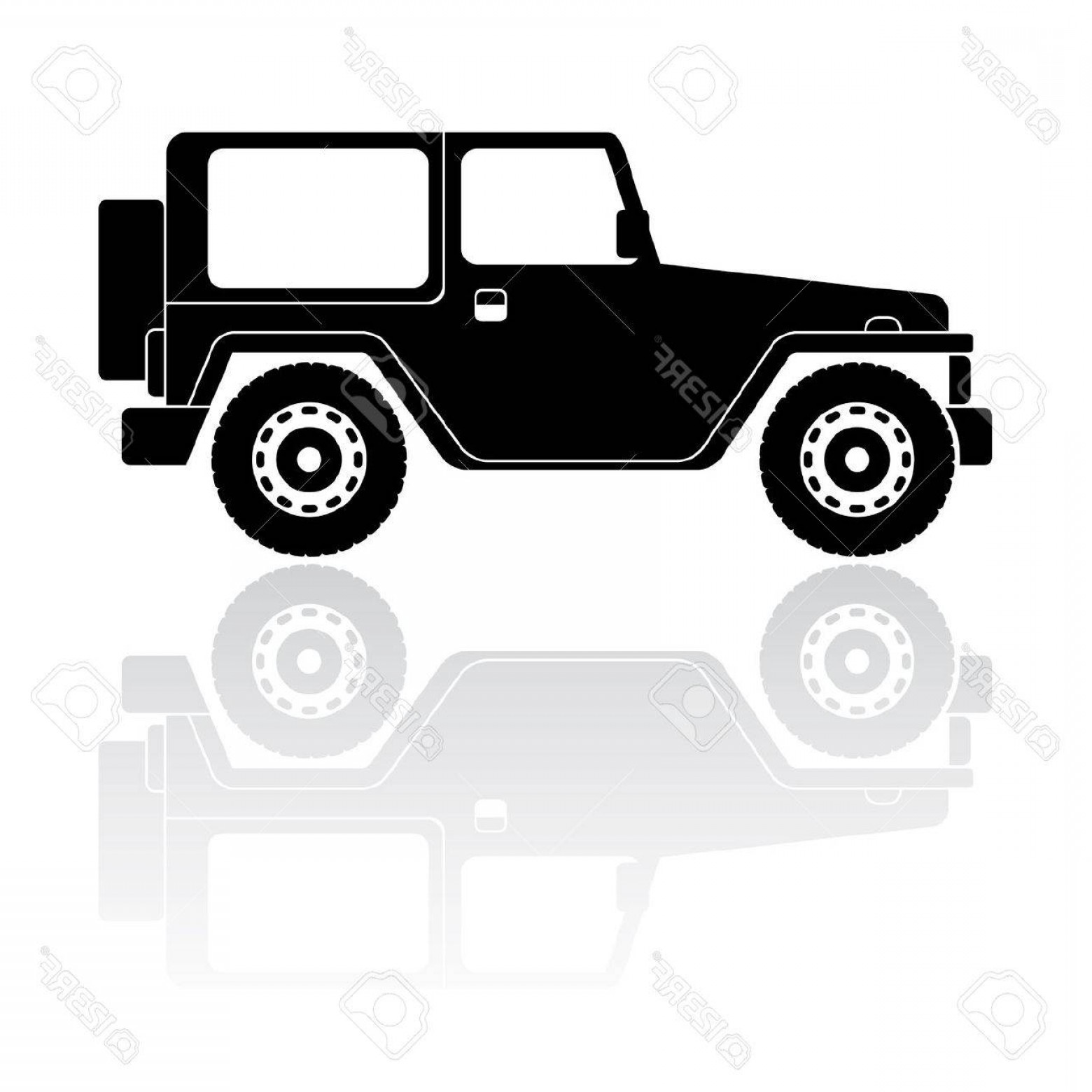 1560x1560 Photostock Vector Offroad Vehicle Silhouette Vector Icon Soidergi