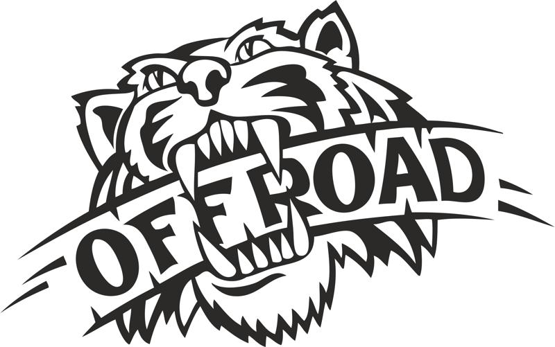 800x501 Wild Tiger Offroad Vector Graphic Design Vector