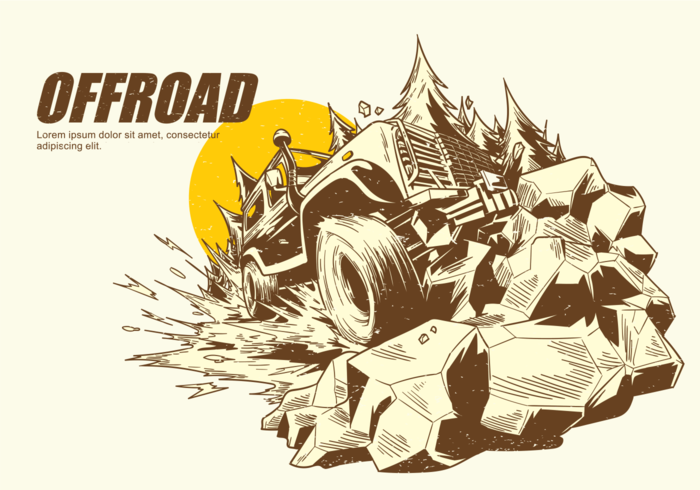 700x490 Hand Drawn Offroad Vectors