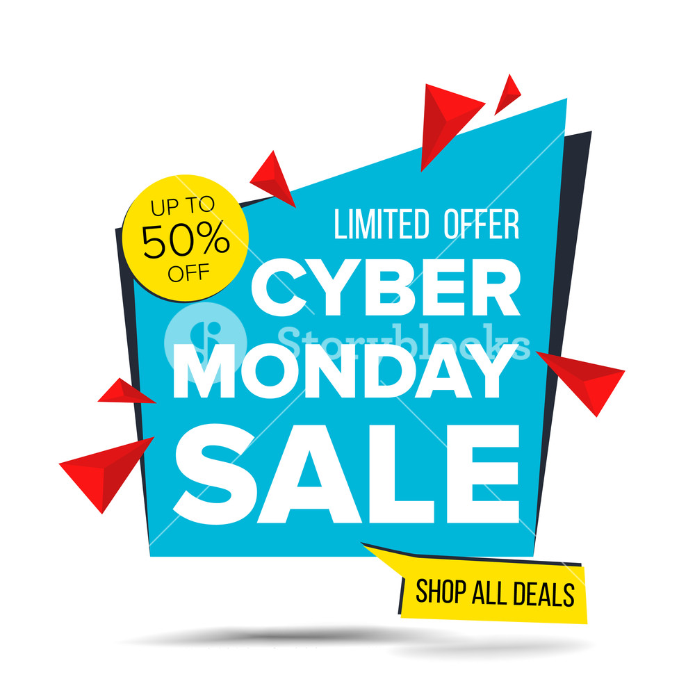 1000x1000 Cyber Monday Sale Banner Vector Discount Up To Off Discount