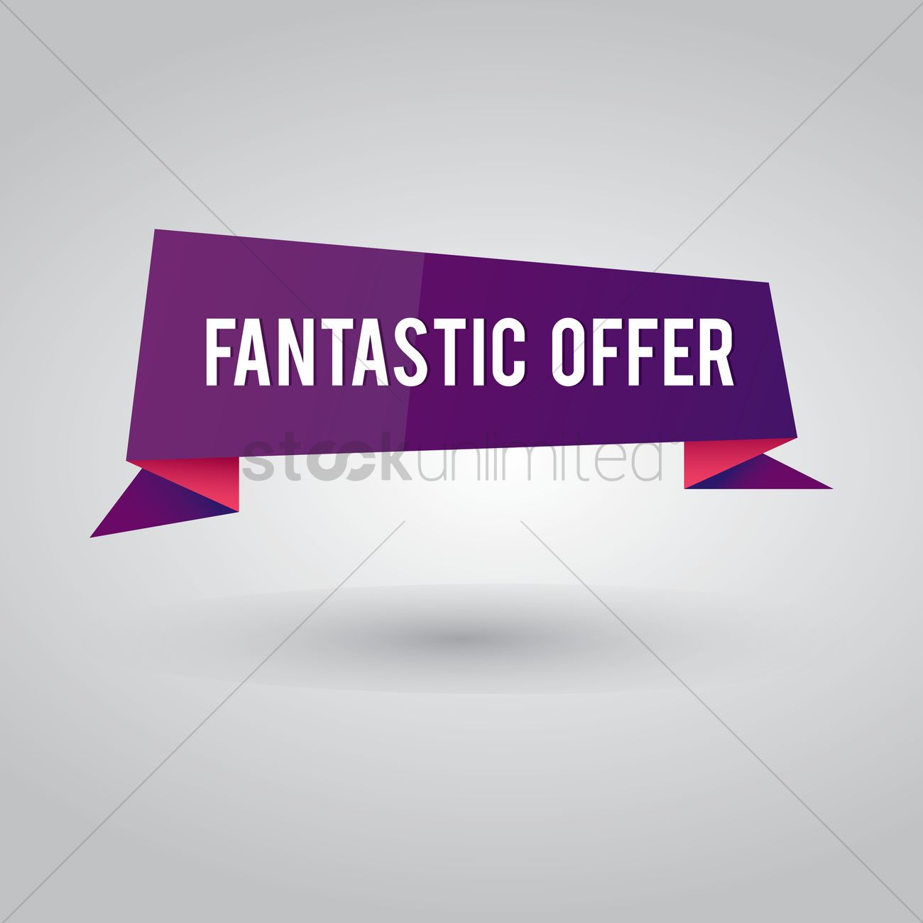 1300x1300 Fantastic Offer Banner Vector Image