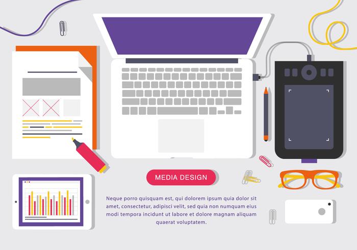 700x490 Modern Office Interior Vector Background