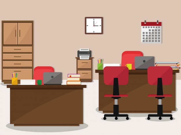 626x469 Office Background Design Vector Premium Download