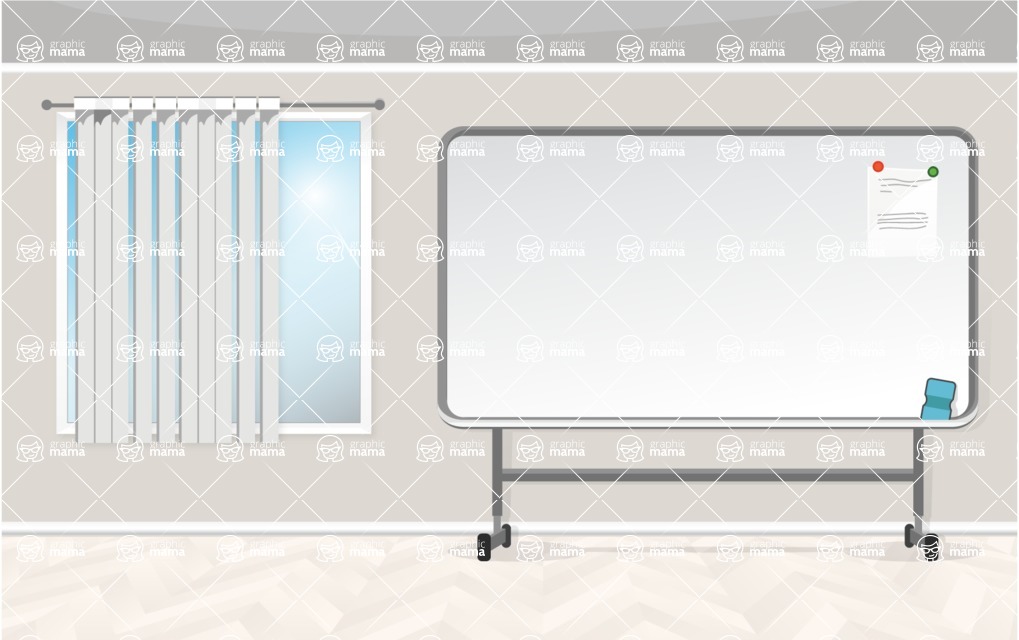 1019x640 Room Backgrounds Vector Collection Design Bundle Office Room