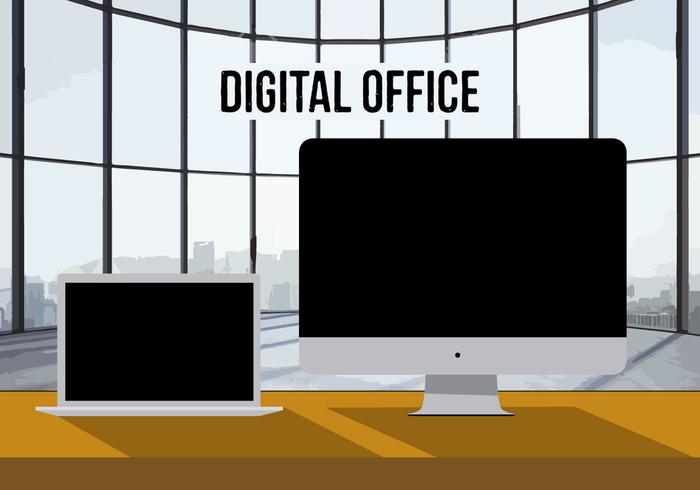 700x490 Digital Office Vector Background