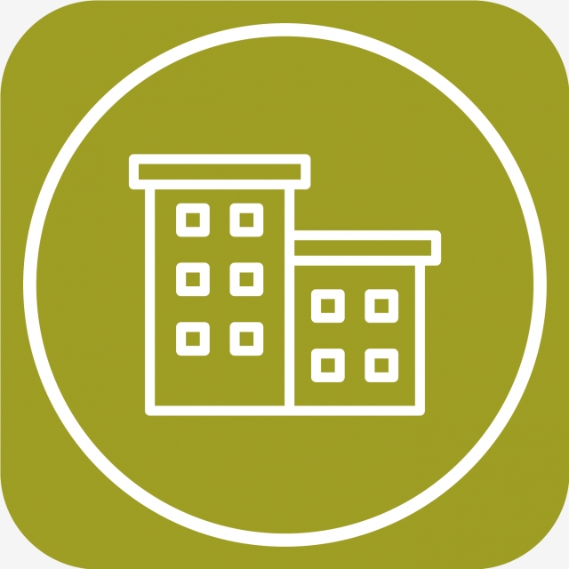 640x640 Vector Office Building Icon, Building, Buildings, Office Icon Png