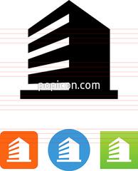 194x240 Vector Office Building Icon
