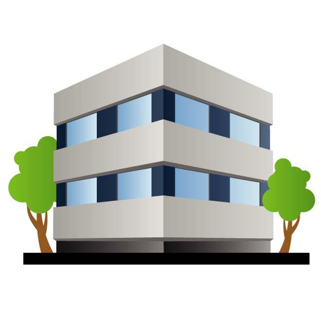 660x660 Office Building Vector