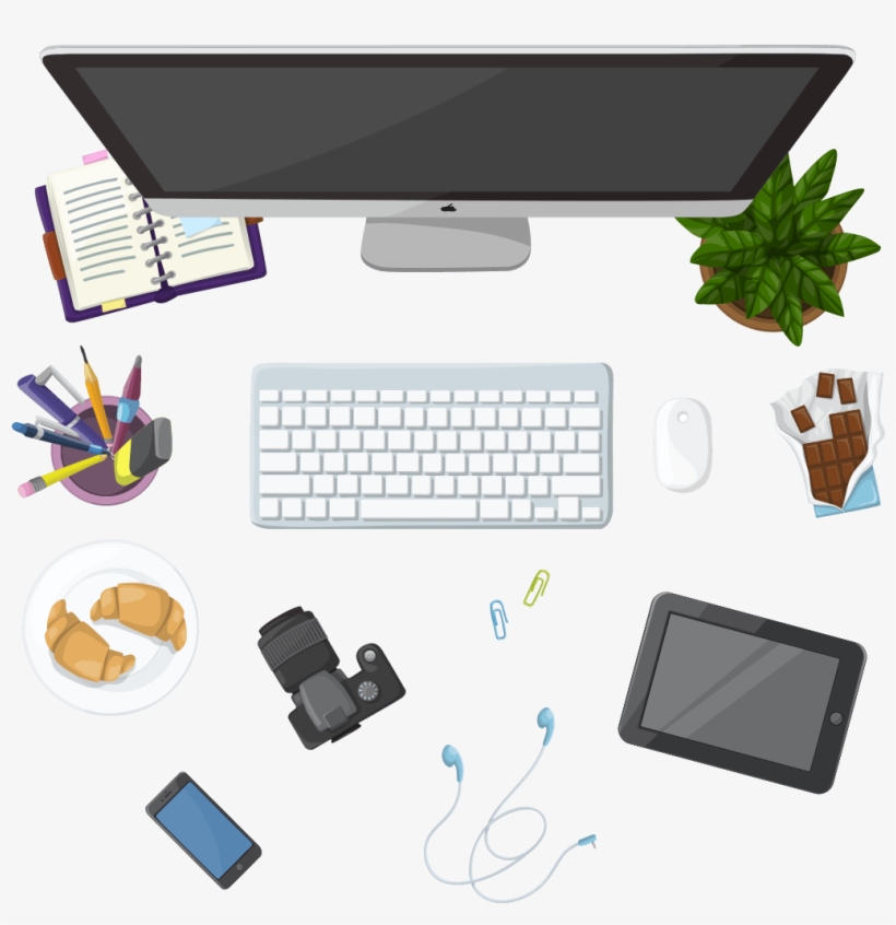 820x846 Royalty Free Download Desk Vector Office