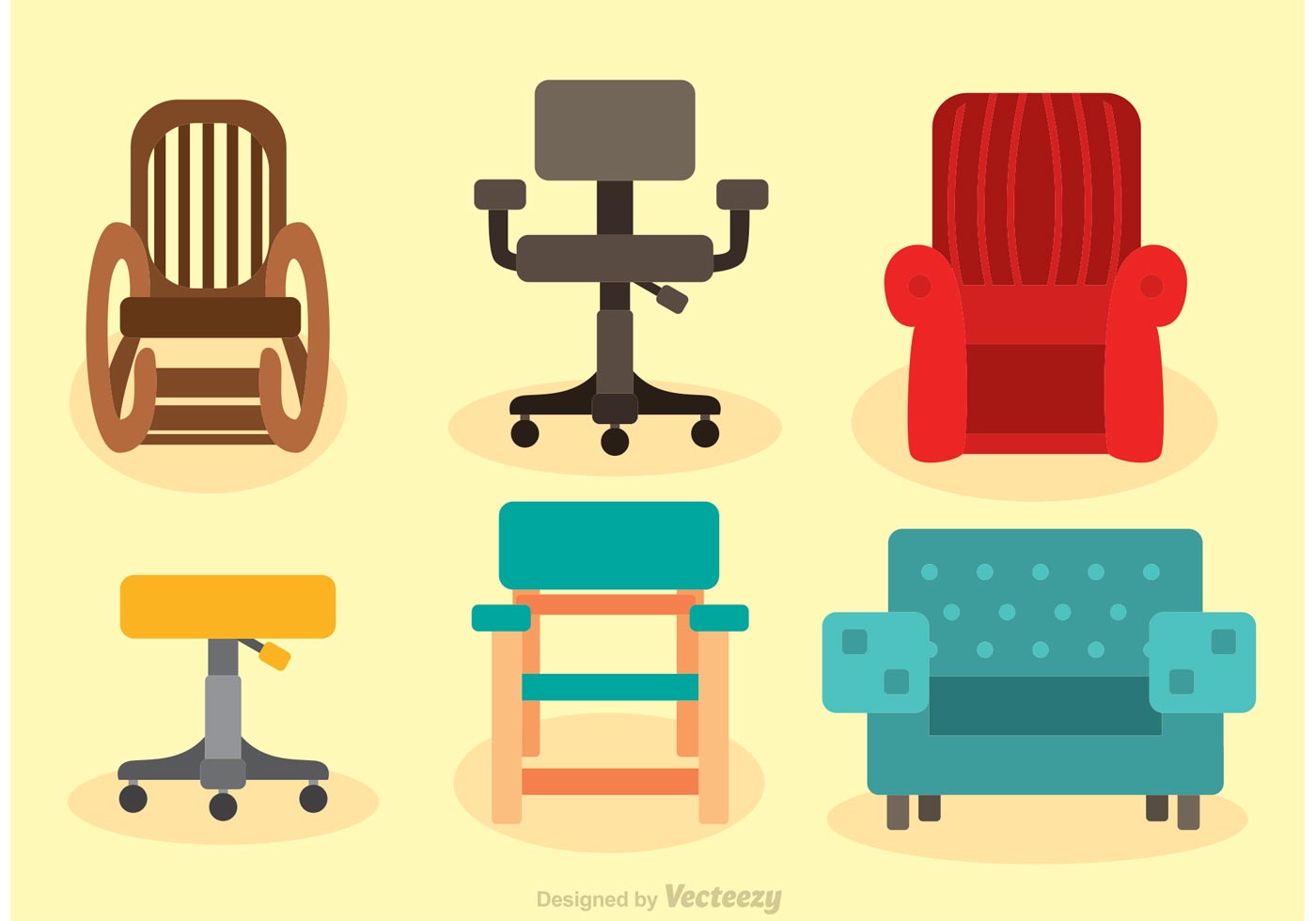 1400x980 Office Chair Free Vector Art