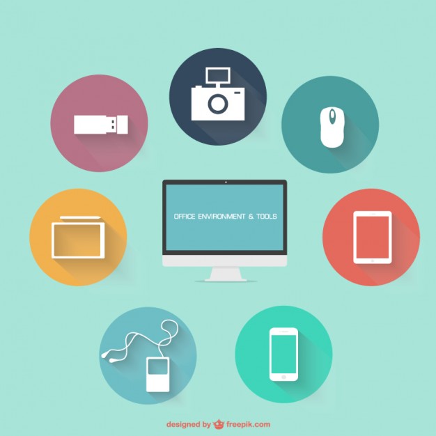 626x626 Office Tools Icons Vector Free Download