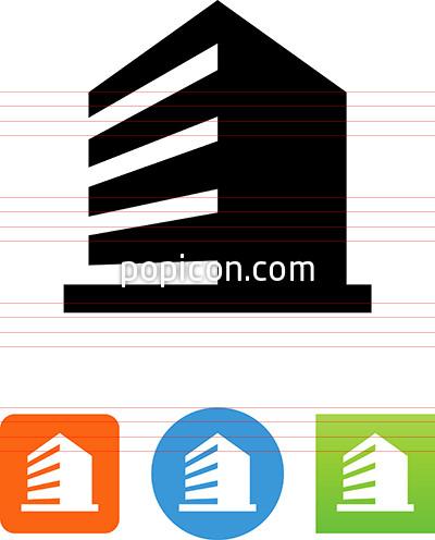 400x496 Vector Office Building Icon