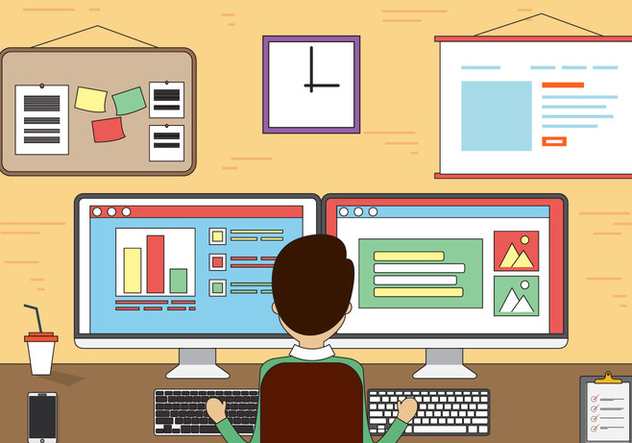 632x443 Free Office Vector Free Vector Download Cannypic