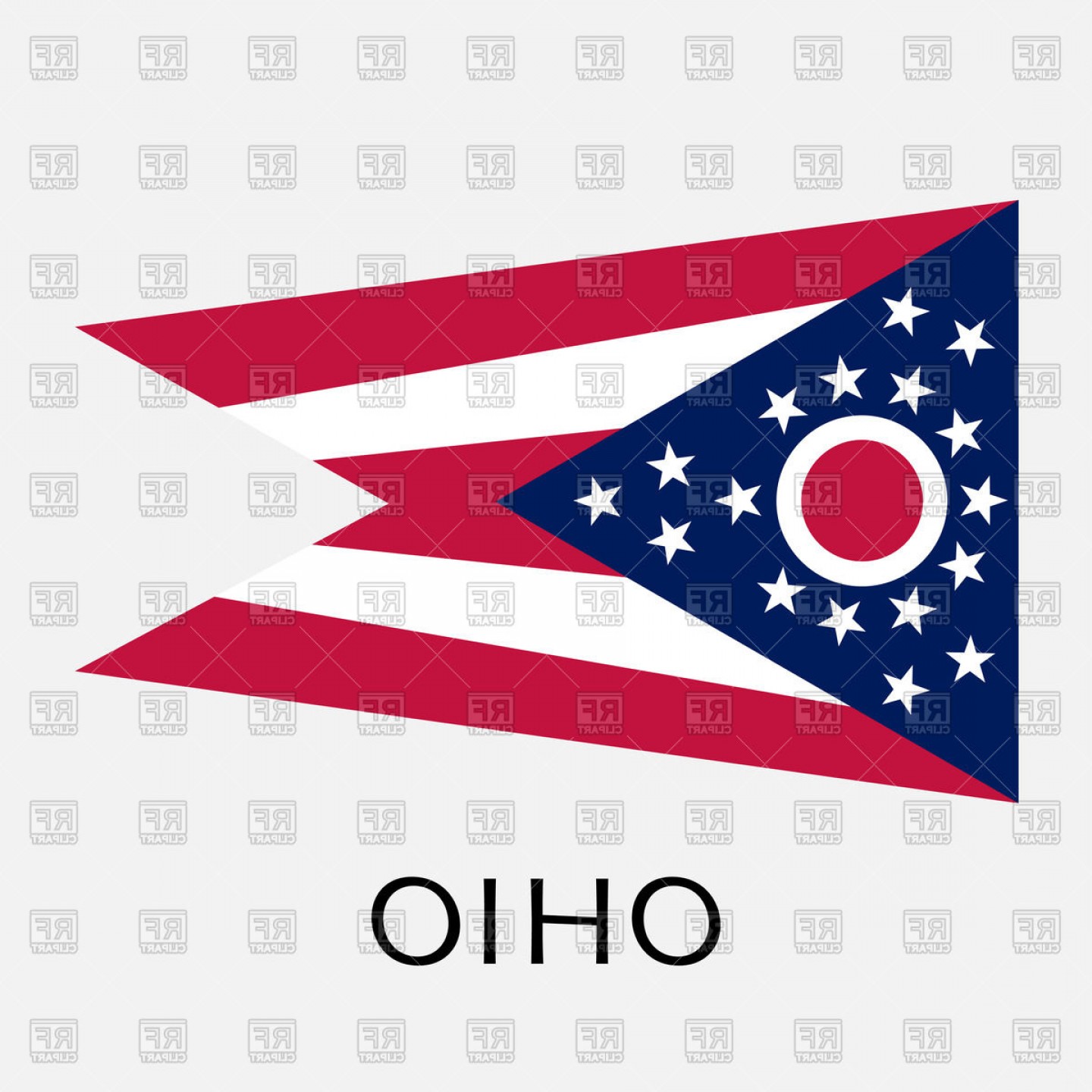 1440x1440 Flag Of Ohio State Vector Clipart Catchsplace