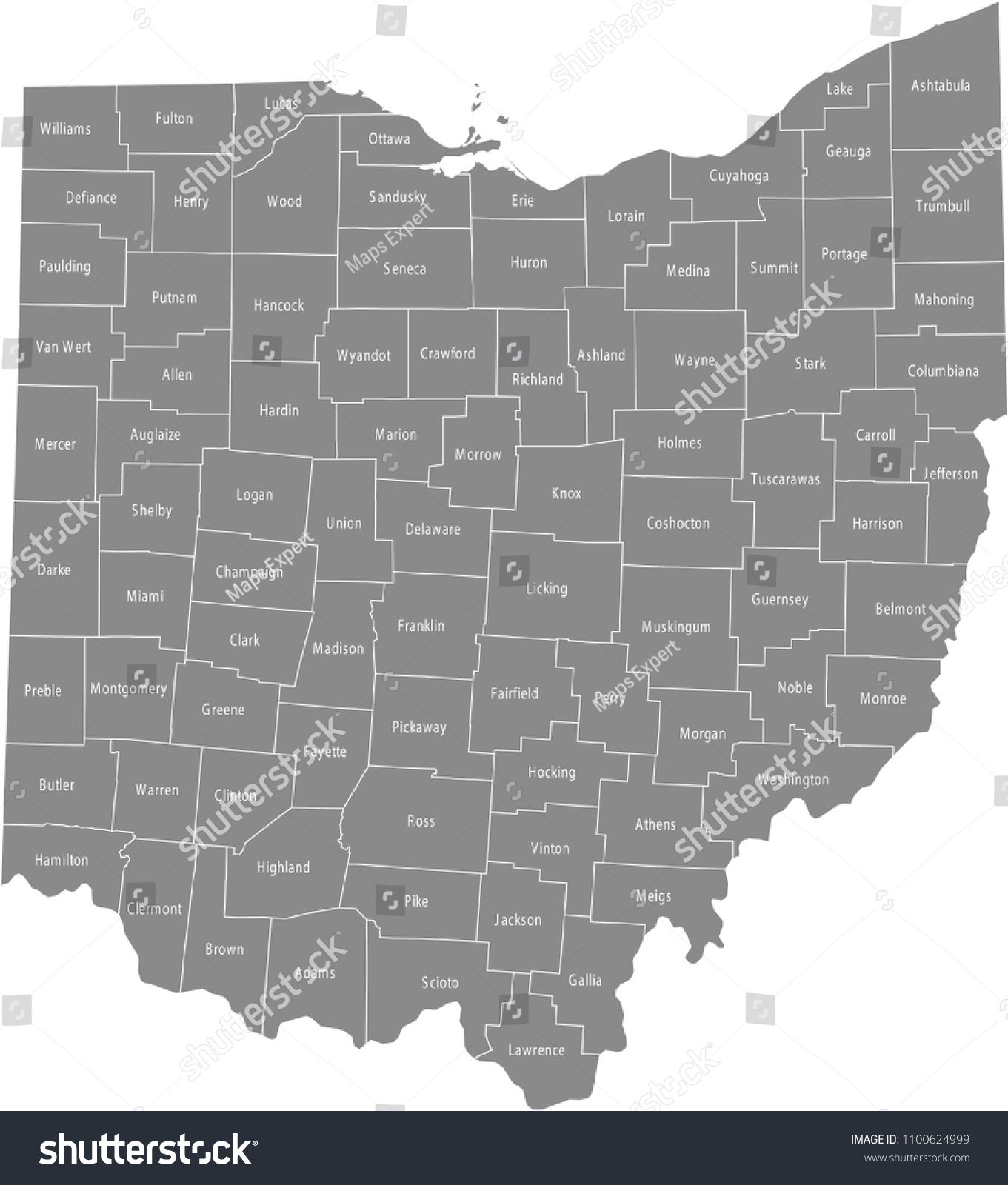 Ohio Map Vector at Vectorified.com | Collection of Ohio Map Vector free ...