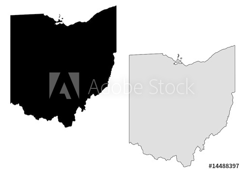 Ohio Map Vector at Vectorified.com | Collection of Ohio Map Vector free ...