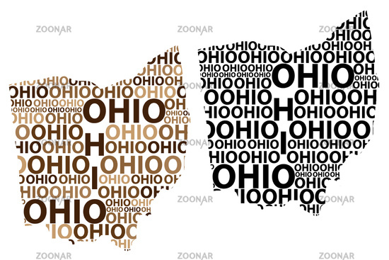 550x367 Photo Ohio Map Vector Image