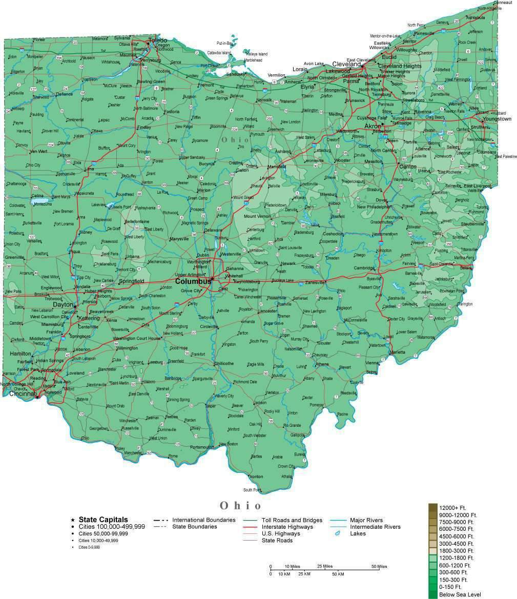 Ohio Map Vector at Vectorified.com | Collection of Ohio Map Vector free ...