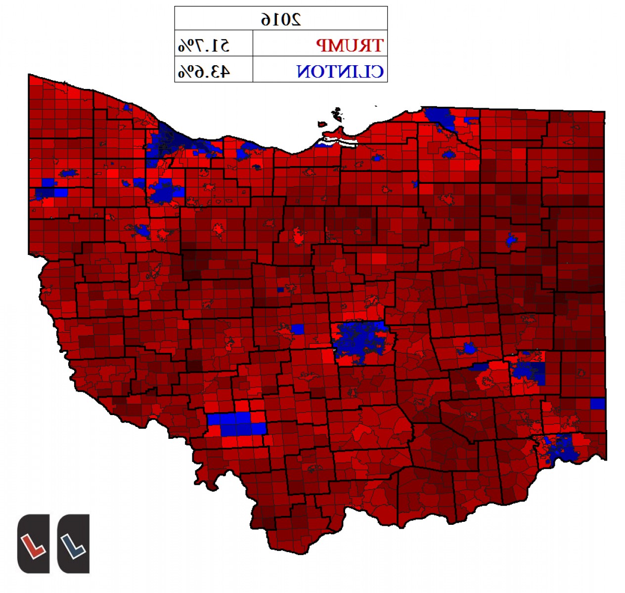 1264x1200 Ohio Buckeye Red All Over The Map Createmepink