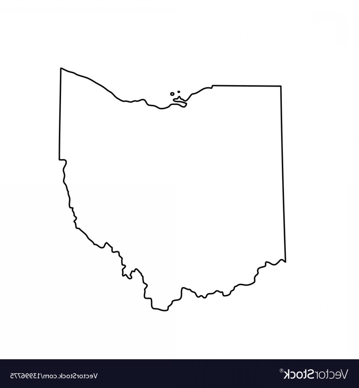 Ohio Silhouette Vector at Vectorified.com | Collection of Ohio ...